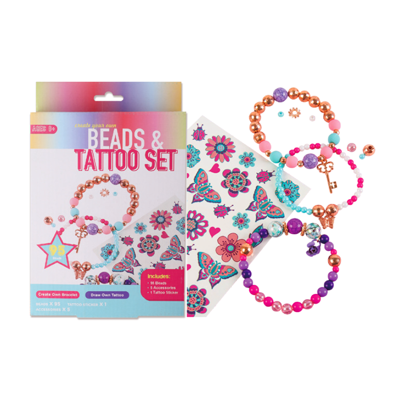 Dječji set kreativnih igračaka Beads & Tattoo